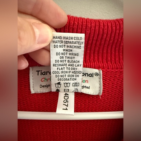 Tiara International Christmas Sweater Woman’s SZ S Red Snowman Full Zip Holiday - Picture 3 of 7